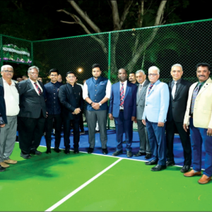 Yaduveer inaugurates new pickleball court